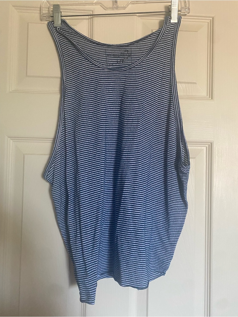 We The Free Navy and White Striped Tank Top